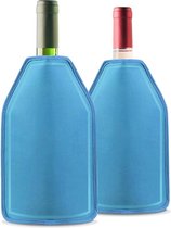2 Pack Wijngel Cooler Mouwen - Langdurig Koelend Effect - Perfect voor het koelen van wijn, Champagne, Drink flessen - Ideaal voor picknicks, Beach Pool BBQ partijen, buiten.