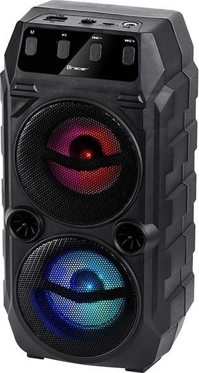 Tracer bluetooth speaker - Portable speaker - Led verlichting - 10 W - Zwart van Tracer — afbeelding 2