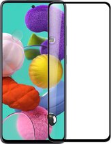 DrPhone Samsung Galaxy A71 Tempered Glas 3D Volledige Glazen Dekking Full coverage 9H - Zwart
