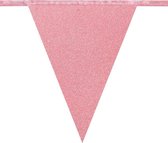 Boland - Kartonnen glittervlaggenlijn Rose Goud,Roze - Glitter & Glamour