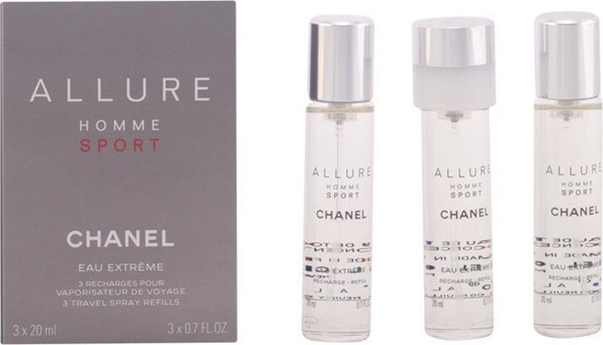 Goedkoopste Chanel Allure Homme Sport Eau Extrême Navulling 3 x 20 ml Eau de Toilette