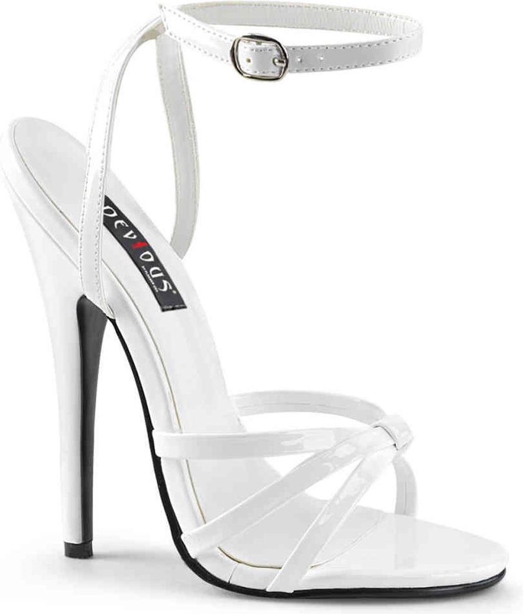 Devious - DOMINA-108 Hoge hakken - Paaldans schoenen - 46 Shoes - Wit
