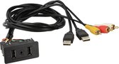 Universal USB/RCA port - 2x USB/1x AUX