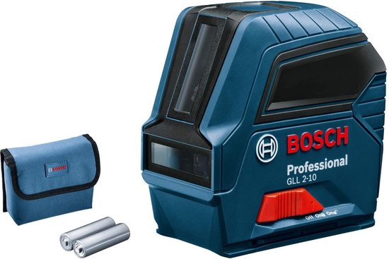 Laser en croix Bosch professionnel GLL 2-10 (max. Portée: 10 m, 3 piles AA,  en boîte) | bol.com