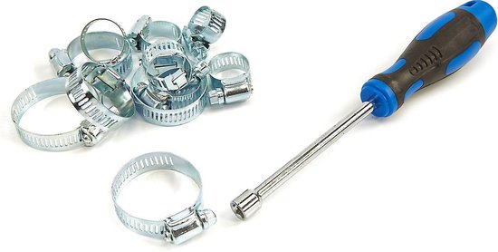 HBM 50-delige slangklemmen assortiment met dopsleutel van Merkloos — afbeelding 2
