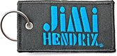 Jimi Hendrix - Stencil Logo Sleutelhanger - Zwart
