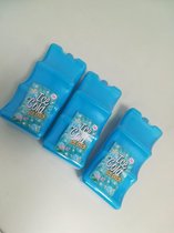 Koelelementen xxl - blauw - 3 stuks - met ribbels