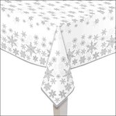 Ambiente papieren tafelkleed 120X180cm Snow Crystals Silver