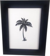 Fotolijst Hout Met Diprand CHARLES - Zwart - Glas / Hout -  13 x 18 cm