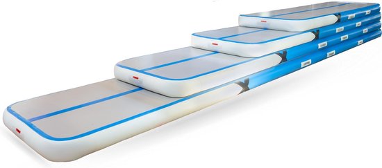 Turnmat / Yogamat - 600 x 100 x 10 cm - met elektrische pomp - Roze