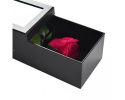 Longlife enkele roos donker roze - Ruim assortiment aan Luxe & Handgemaakte cadeaus - Verras op een speciale manier - 2 jaar houdbare rozen!