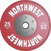 Northwest Premium Competition bumper plate - Halterschijf | Crossfit - gewichtheffen 25 KG
