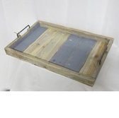 Dienblad: tray old Dutch Marianne 58 x 38 cm blue