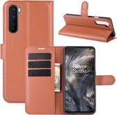 OnePlus Nord Hoesje - Book Case - Bruin