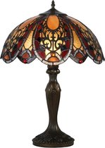Lamp - Tiffany Style Tafellamp - Glas in lood - 59 cm hoog