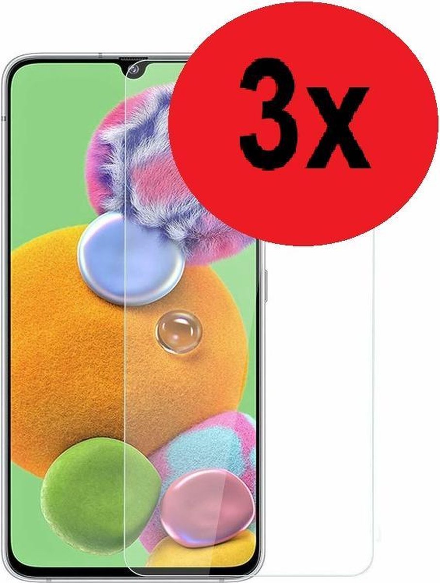 Geschikt voor Samsung Galaxy A31 Screenprotector - A31 Screen Protector 3x Bescherm Glas