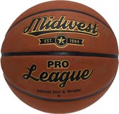 Midwest Basketbal Pro League Rubber/polyester Oranje Maat 6