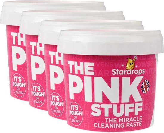 4 x Stardrops The Pink Stuff - Het Wonder Schoonmaakmiddel - 500g - schoonmaakmiddel - 4 x stardorps