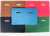 MAUS x Americo - Vloerpad blauw - 55 x 35 cm - pads passend voor Tomcat Edge stick Excentr 55-35 en Edgefix XL - 5 stuks vloerpads