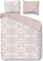Zachte Katoen/Satijn Lits-jumeaux Dekbedovertrek Minke Roze | 240x200/220 | Luxe En Comfortabel | Hoogwaardige Kwaliteit