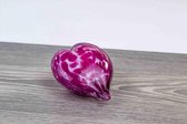 Mini Urn Hart Roze 11 cm van Loranto Glas