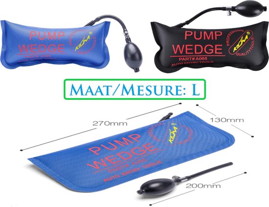 TUKNN Air Wedge Pomp – Luchtkussenlift Voor Montage – 16,5x15 Cm – Tot 100 Kg Draagkracht – Voor Ramen, Deuren En Meubels – 1 Stuk
