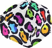 Zac's Alter Ego Masker Multi colour leopard print Mondkapje Wit/Multicolours