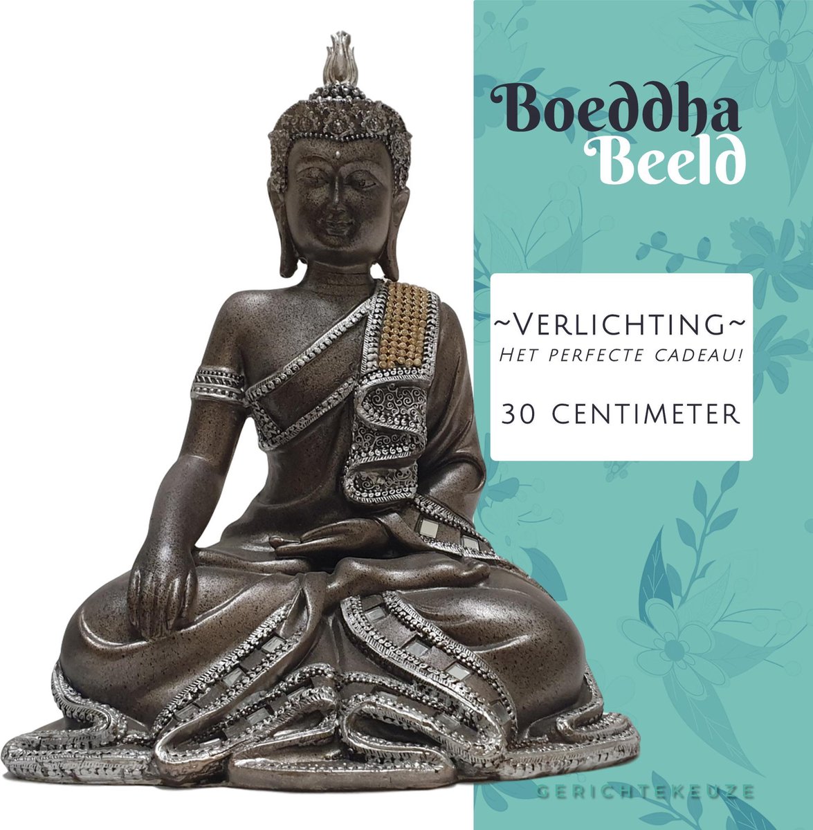 Grote waanidee vieren zuur Boeddha beeld als cadeau - Boeddha beeldjes voor binnen 30cm - Boeddhabeeld  | bol.com