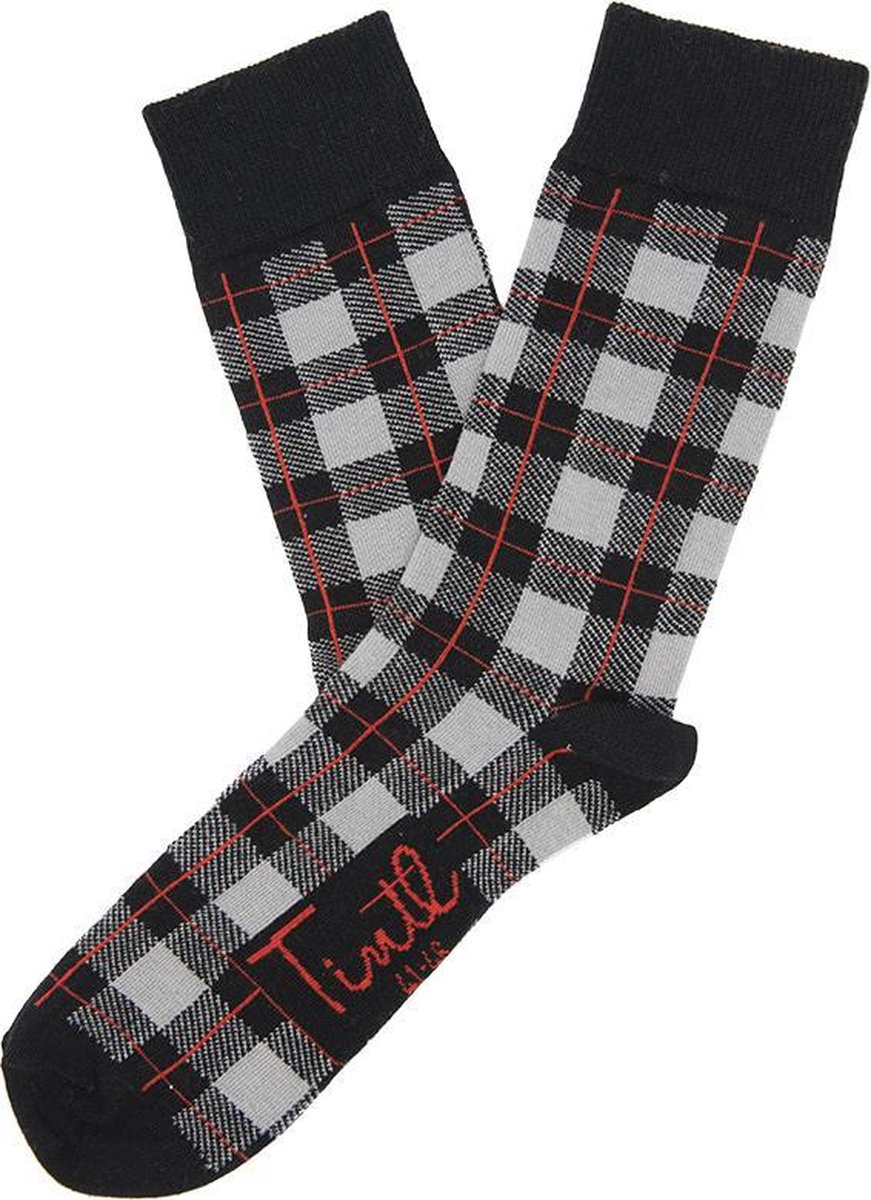 Tintl socks unisex sokken | Scotty - Grey/black (maat 41-46)