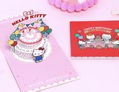 3D verjaardagskaart Hello Kitty Happy Birthday felicitatie pop-up wenskaart