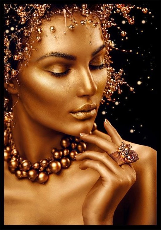 Gold Women luxery zwart goud poster