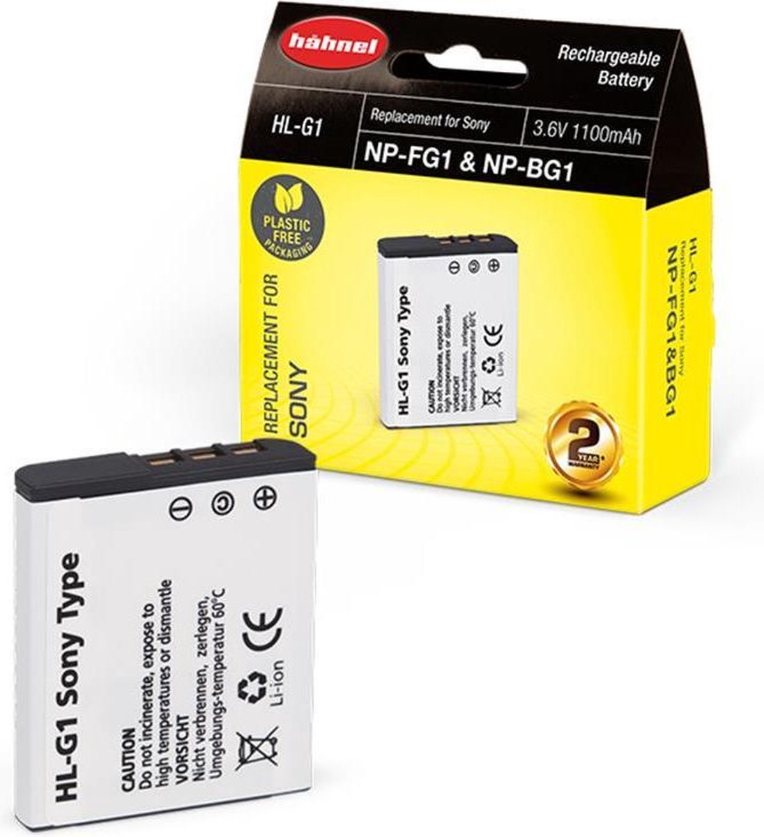 HÃ¤hnel HL-G1 accu - Sony NP-BG1/NP-FG1 model