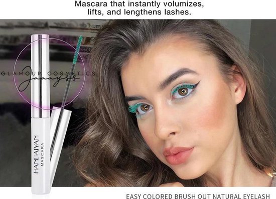 onderwerp Medicinaal Blauw Mascara groen | Colorful Mascara Green | 3D Fiber Lash Make-up Waterproof  Long-lasting | bol.com