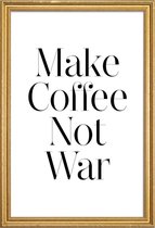JUNIQE - Poster met houten lijst coffee -40x60 /Zwart