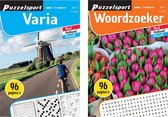 Puzzelsport - Puzzelboekenset - Varia 3* & Woordzoeker 3*  - Nr.1