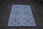 Buitenkleed 120 - 180 cm, grijs / wit, tile Cadiz