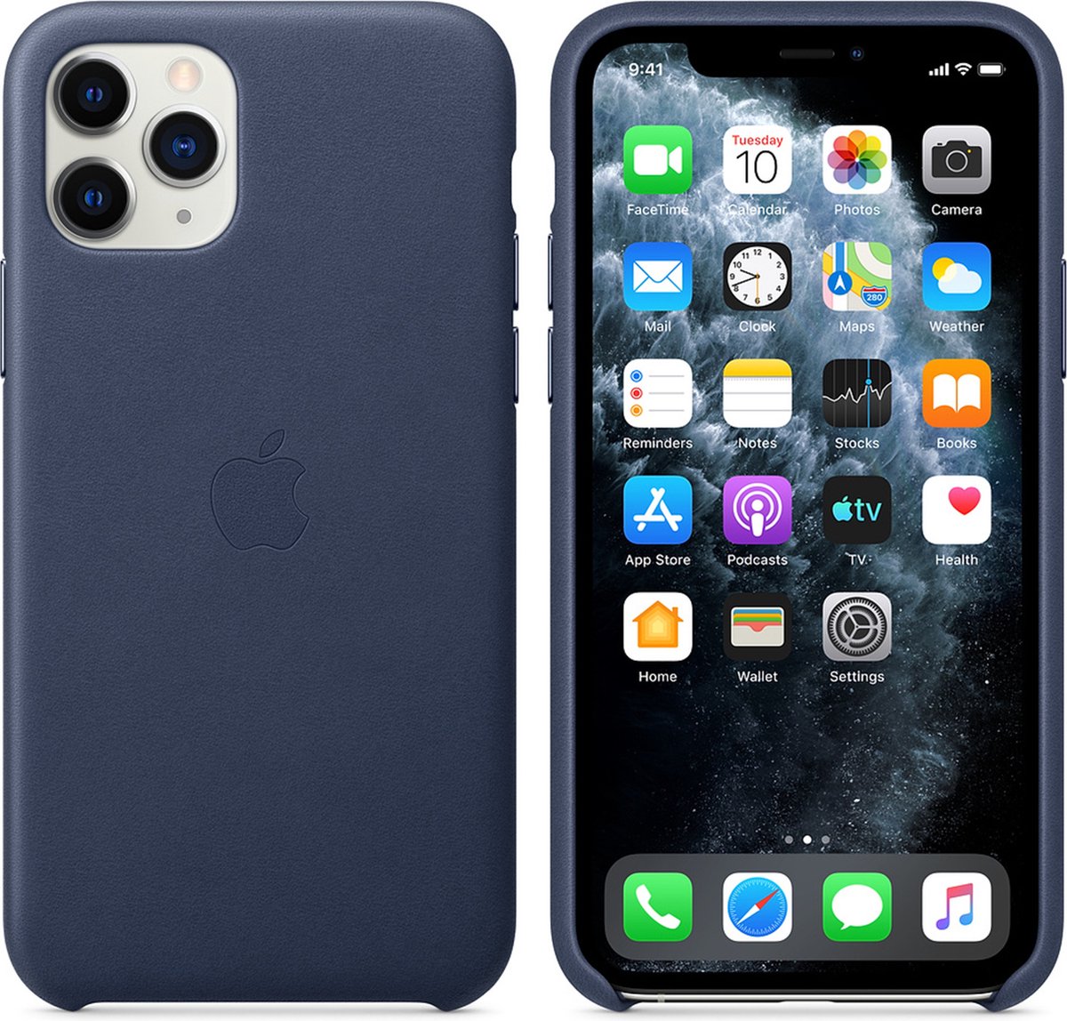 Apple - Leren Hoesje - iPhone 11 Pro - Midnight Blue