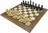 Afbeelding van het spelletje Handgemaakte houten schaakbord - Compleet met metalen schaakstukken - Luxe uitgave - Hoge kwaliteit - Schaakbord - Schaakspel - Schaakset - Bordspel - Volwassenen - Schaken - Chess - 40 x 40 cm - Vaderdag kados