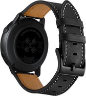 YONO Samsung Galaxy Watch 3 45mm Bandje - Leer - Zwart