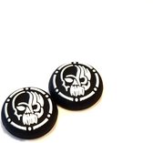 Thumb Grips | Thumb Sticks | Gaming Thumbsticks | Geschikt voor Playstation PS5 PS4 PS3 & Xbox X S One 360 | 1 Set = 2 Thumbgrips | Skull | Zwart met Wit