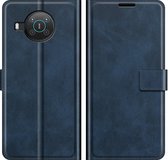 Deluxe Book Case - Nokia X10 / X20 Hoesje - Blauw