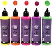 3D liner - Neon Kleuren - Colortime - 5x100ml