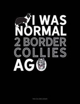 I Was Normal 2 Border Collies Ago: Two Column Ledger