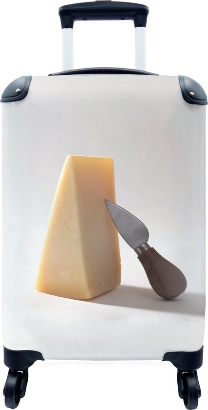 Valise - Parmesan avec un couteau à fromage - 35x55x20 cm - Bagage à main -  Trolley | bol.com