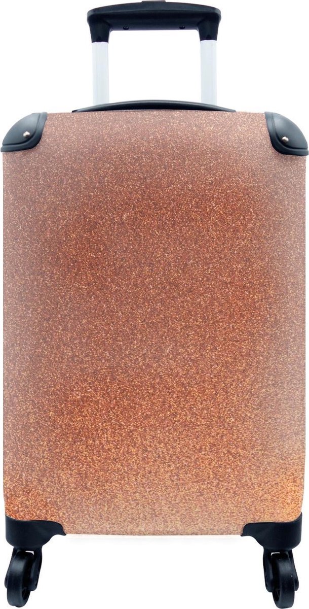 Valise - Fond cuivre avec paillettes - 35x55x20 cm - Bagage à main -  Trolley | bol.com