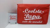 Koeltas met Blikkoeler met tekst: Coolste Papa van de wereld  (ideaal voor vaderdag)
