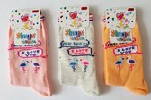 Flamingo kindersokken lang 5-6 jaar, 6 paar