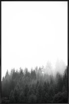 JUNIQE - Poster in kunststof lijst Walk Through The Forest -40x60