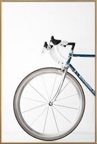 JUNIQE - Poster met kunststof lijst Ride my Bike -40x60 /Grijs & Wit