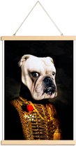 JUNIQE - Posterhanger Marcus -20x30 /Bruin & Wit